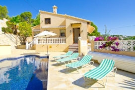 Holiday Villa rental for up to 6 people.Villa in Benissa comfortable and fully equipped, with sea views. Located in a lively area near the sea. It has 100m2 of living.THE VILLA IS PRIVATE FOR TENANTS, JUST UPSTAIRS IS FOR RENT., Benissa