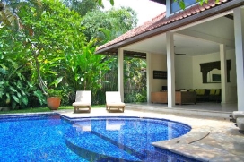 This luxury two bedroom Villa is ideally situated in Basangkasa Village, Seminyak, on the northern boundaries of Kuta. In an area widely known for its large expatriate community.Bali's most trendy area with restaurants, shops and beaches are an easy , Seminyak